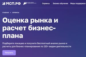 Предприниматели теперь могут оценить рынок и создать бизнес-план через сервис на Цифровой платформе МСП.РФ